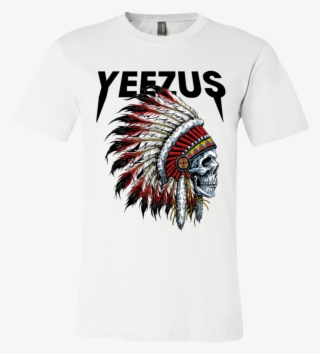 Yeezus Shirt Kanye God West Dream Tour College Graduate - Indian Chief Tattoo Skull