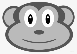 Monkey Face Clipart - Smiley