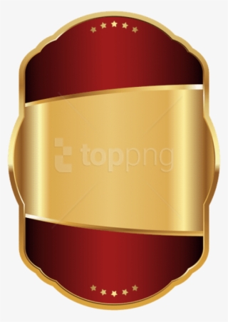 Free Png Download Label Template Red Gold Clipart Png - Red And Gold Label