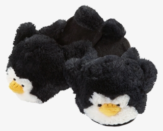 Playful Penguin Slippers - Pillow Pets