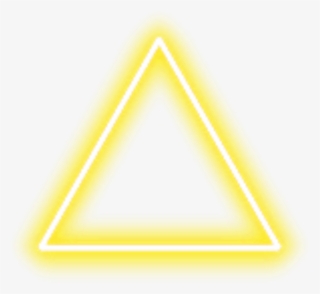 Neon Triangle Border Png Yellow Freetoedit - Ps4 Triangle Square Circle X