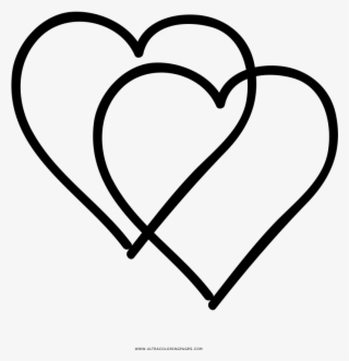 Double Heart Coloring Page - Heart