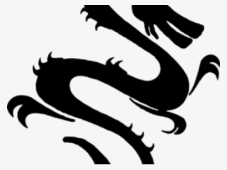 Dragon Clipart Japanese - Black Chinese Dragon Clipart