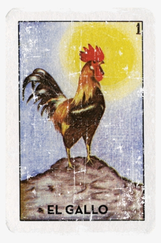 “el Gallo Mexican Loteria Bingo Card” Art By Casa De - San Pedro Y El Gallo