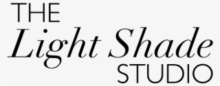 The Light Shade Studio Black - Calligraphy