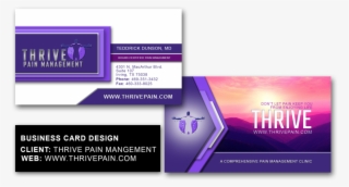 Thrive Business Card Design Sample - Graphic Design