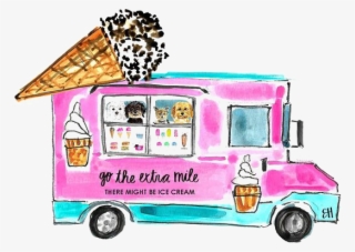 Ice Cream Cart Clipart - Ice Cream Truck Png