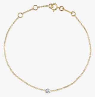 Diamond Solitaire Chain Bracelet - Chain