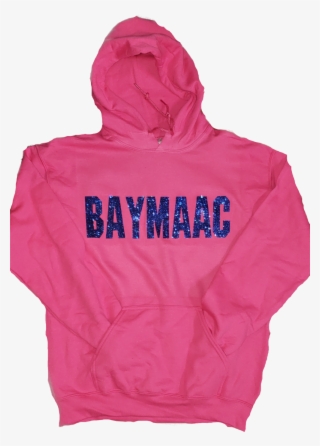 Baymaac Block Letter Pink/blue Glitter Hoodie