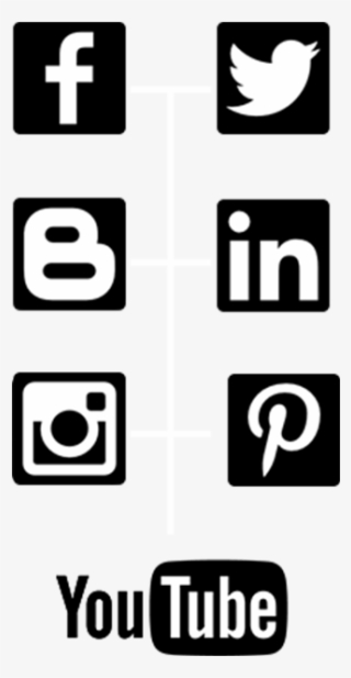 Black And White Transparent Facebook Twitter Instagram Logo
