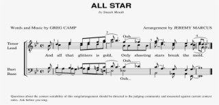 Star By Smash Mouth Words And Music By Greg Camp Arrangement - Sheet Music
