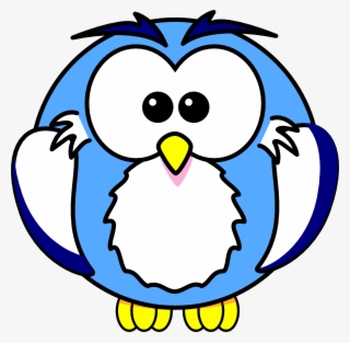 Original Png Clip Art File Pale Blue Owl Svg Images - Cute Owl Bird Clip Art