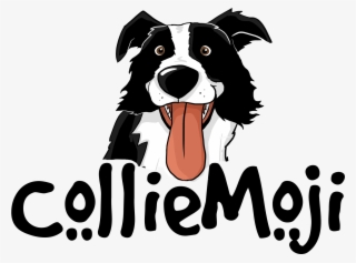 Logo Flat Colliemoji - Dog Emoji Border Collie Emoji