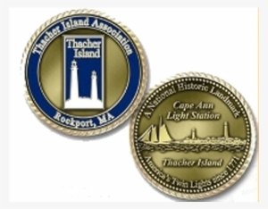 Gold Thacher Challenge Coin - Coin