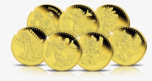 Official Disney Gold Coin Set - 7 Gold Coins