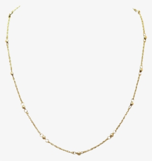 Vintage Estate Thin 14k Yellow Gold Necklace Chain - Necklace