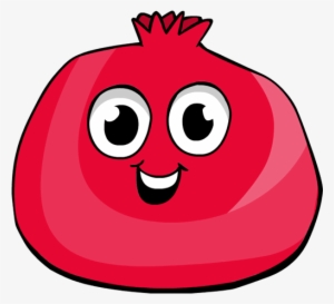 Pomegranate Clipart Cartoon - Funny Pomegranate Png