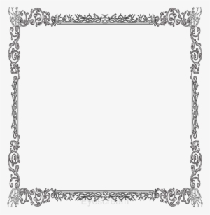 Gothic Frame Png - Silver Certificate Border Png