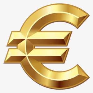0, - Gold Euro Png