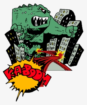 Monster,city,pop Art,fantasy,comic Book,green,destruction,