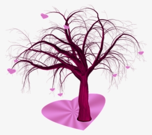 Tree, Hearts, Love, Valentine - ต้นไม้ รูป หัวใจ Png