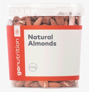 100% Whole Almonds, No Added Salt, Sugar Or Flavouring - Gonutrition Natural Almonds 400g - Fruits