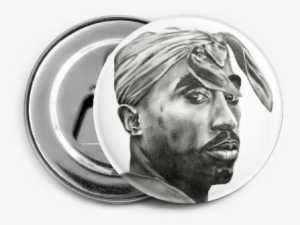 Tupac Magnet - Silver
