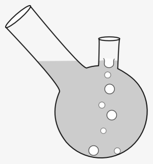 Free Vector Double Neck Boiling Flask Clip Art - Boiling Flask Clipart