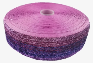 5" Glitter Pink And Purple Ribbon Umbre - Purple