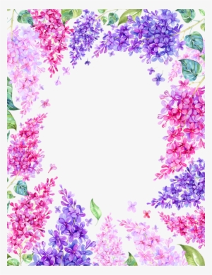 Подсолнухи - Watercolor Png Flowers Border