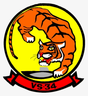 Anti-submarine Squadron 34 Insignia 1960 - Vs 34 Tigers Mousepad