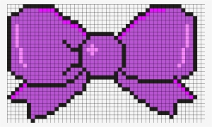 Purple Bow Perler Bead Pattern / Bead Sprite - Pixel Art Marvel Heroes