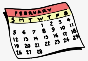 February Calendar Image Freeuse Library - Calendar Clipart