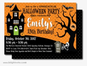 Party Invitations, Mesmerizing Halloween Party Invite - Halloween Birthday Party Invite