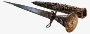 dagger and ornate sheath png - cuchillo de la edad media