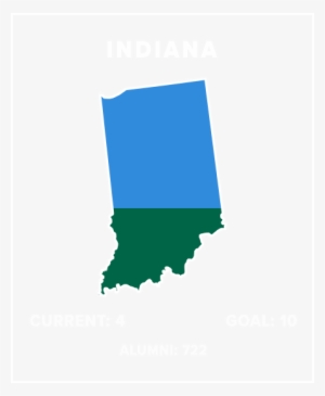 Wave 100 States Indiana - Indiana - Home State - Gray On White - Lantern Press
