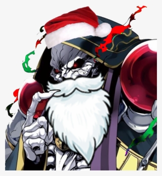 View Samegoogleiqdbsaucenao Skelly Festive , - Ainz Ooal Gown Png