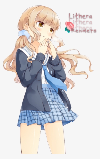 Schoolgirl Anime Render By Emmersys - Anime School Girl Render