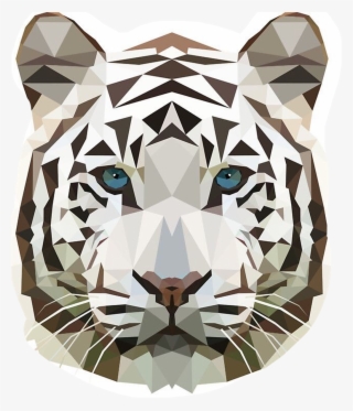 #tigre #freetoedit - Geometric White Tiger