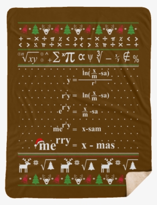 Funny Math Teacher Ugly Christmas Sweater Extra Large - Commemorative Plaque
