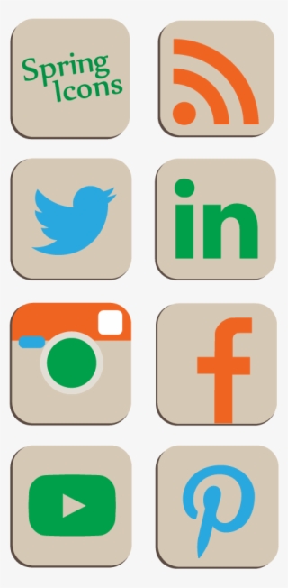 Spring Social Media Icons - Social Media Icons Instagram Icon