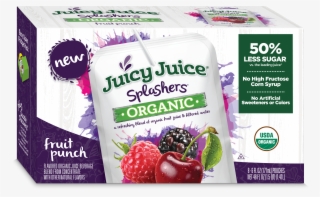 Juicy Juice Splashers Organic, Fruit Punch, 6 Fl Oz, - Juicy Juice Splashers Organic