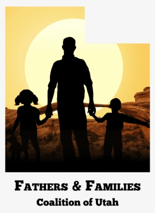 Ffc Utah - Family Holding Hands Yellow Silhouette Transparent