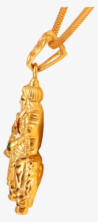 Gold Durga Mata Pendant - Pendant