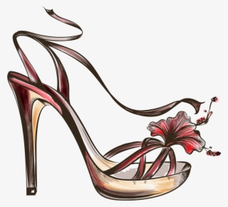 Sandal Shoe Fashion High - De Salto Em Desenho