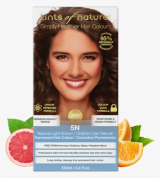 5n Natural Light Brown Permanent Hair Dye - Tints Of Nature Red