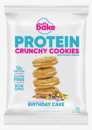 Buff Bake Protein Crunchy Sandwich Cookie, Birthday - Sandwich Cookies