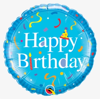Happy Birthday Blue Balloon - Happy Birthday Foil Balloon
