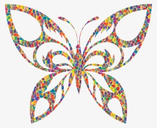 This Free Icons Png Design Of Polyprismatic Tiled Tribal - Tribal Butterfly