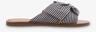 Happy Black/white Stripe Flats